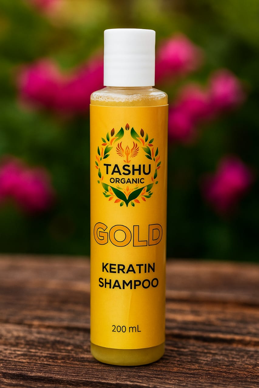 Gold Keratin Shampoo -For Smooth, Silky & Frizz-Free Hair